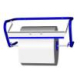 2 Wandhalter für Putzrollen 33,5 cm x 23,5 cm x 52,5 cm blau für Putzrollen